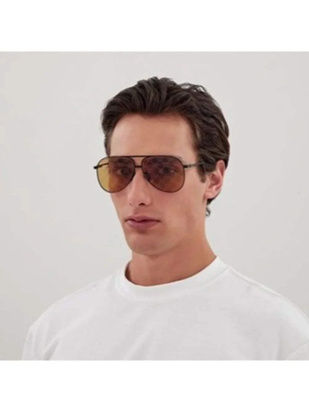 Gucci GG1677S 001 Sunglasses Silver Aviator Frame, Grey Lenses